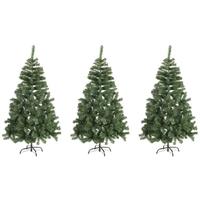 Bellatio 3x Mini kunst kerstbomen 60 cm Groen