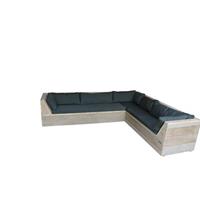 Wood4you Loungeset 6- Steigerhout - incl kussens - 200/240 cm