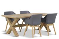 Hartman Sophie teak/Oregon 200 cm dining tuinset 5-delig