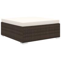 vidaXL 8-tlg. Garten-Lounge-Set mit Auflagen Poly Rattan  Braun