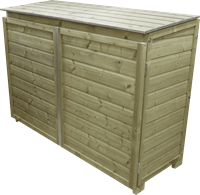 Lutrabox kast 3 afvalcontainers 2x140l+ 1x240l