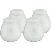 Trend Candles 8x Witte windlichten kaarsen 48 branduren Wit