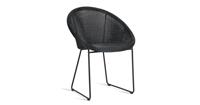 Vincent Sheppard Gipsy Dining Chair - Tuinstoel - Zwart Onderstel - Zitting Zwart