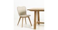 Vincent Sheppard Lena Dining Chair - Tuinstoel - Teak Onderstel - Zitting Wicker - Old Lace/Beige