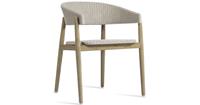 Vincent Sheppard Mona Dining Chair - Teak Tuinstoel - Old Lace Off Whiet