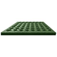 VidaXL Valtegels 18 st 50x50x3 cm rubber groen