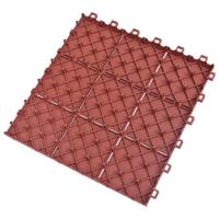 vidaXL Terrastegels 10 st 30,5x30,5 cm kunststof rood