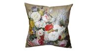 Clayre & Eef Kussenhoes 45*45 cm Meerkleurig 100% Polyester Vierkant Bloemen KT021.218