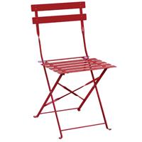 Bolero stalen opklapbare stoelen rood - 2