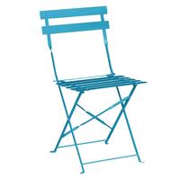 Bolero stalen opklapbare stoelen turquoise - 2