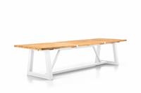 SUNS tuinmeubelen Ovada tuintafel | 340 x 100 cm | Mat wit