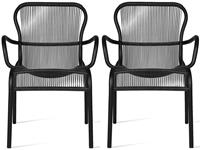 Vincent Sheppard Loop Dining Chair Tuinstoel - Set Van 2 - Zwart