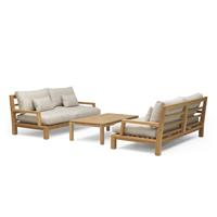 Garden  Teak tuinmeubelen Garden Teak tuinmeubelen Daylounge loungeset Opstelling 1