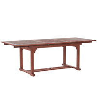 Praktischer, rechteckiger Gartentisch aus Holz ausziehbar Toscana - BELIANI
