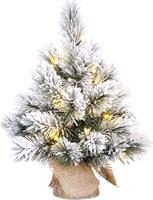 Black Box Dinsmore kerstboom jute groen frosted LED 10L h45 d23 cm