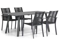 Santika Furniture Santika Annisa/Villagio 170 cm dining tuinset 5-delig