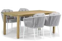 Santika Furniture Santika Novita/Weston 160 cm dining tuinset 5-delig