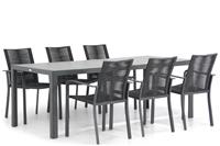 Santika Furniture Santika Annisa/Varano 210 cm dining tuinset 7-delig