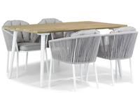 Santika Furniture Santika Novita/Julia 160 cm dining tuinset 5-delig
