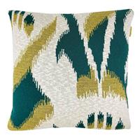 Malagoon  Kissen Ikat knitted cushion lurex green (NEW)