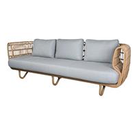 Cane - Line Loungesofa CANE-LINE Nest 3-Sitzer Sofa OUTDOOR Natural, Cane-line Weave