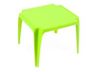 Sunnydays Kindertafel - groen - kunststof - buiten/binnen 56 x B51 x H44 cm - Bijzettafels - Bijzettafels