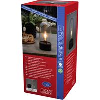 Konstsmide kerstverlichting - lantaarn op batterijen - 13 x 13 x 27 cm - IP44 - transparant