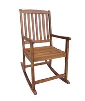 Degamo- Comfortabele houten schommelstoel, geolied acaciahout