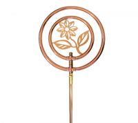 Aquafix Rasensprenger Blume Rotierend Kupfer mit Erdspieß Kreisregner Wasserspiel