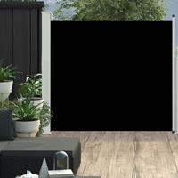 VidaXL tuinscherm uittrekbaar 170x300cm zwart
