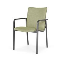 SUNS Anzio dining chair matt royal grey/forest green mixed weave