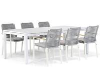 Santika Furniture Santika Giovane/Concept 220 cm dining tuinset 7-delig