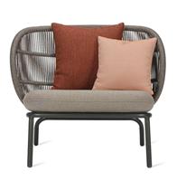 Vincent Sheppard Kodo Fauteuil - Outdoor Lounge Chair - Carbon Beige - Inclusief Kussenset