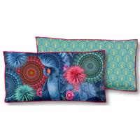 Hip sierkussen Ofelia 60 x 30 cm polyester blauw