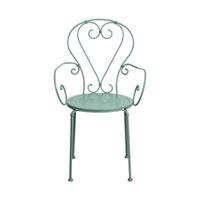 Butlers CENTURY Stuhl mit Armlehnen Gartenstühle pastellgrün