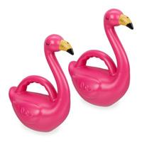 Relaxdays Gießkanne Flamingo 2er Set pink