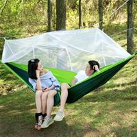 1-2 Persoon Outdoor Klamboe Parachute Hangmat Camping Opknoping Slapen Bed Schommel Draagbare Dubbele Stoel, 260 x 140 cm