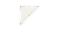 Shadow Comfort 90 graden driehoek 3x3x4,2m Arctic White