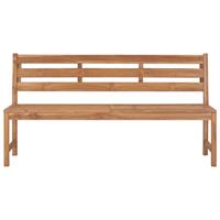 VidaXL Gartenbank 170 cm Massivholz Teak Braun