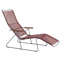 HOUE Ligbed Tuin Click Sunlounger Paprika 97 x 60 x 145