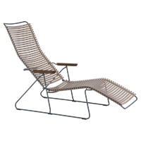 HOUE Ligbed Tuin Click Sunlounger Sand 97 x 60 x 145