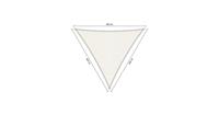 Shadow Comfort driehoek 6x6x6m Arctic White