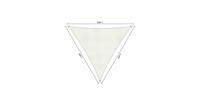 Shadow Comfort driehoek 6x6x6m Mineral White