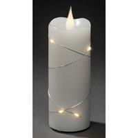 Konstsmide 1824-190 LED-Kerze Weiß Warmweiß (Ø x H) 50mm x 127mm