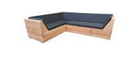 Wood4you Loungeset 6 Douglashout 200x260 cm - incl strakke kussens L-vorm