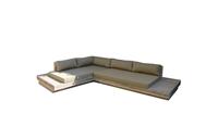 Lounge Set 12 Gerüstholz 300cm/250cm inkl Kissen (GL-Form) - Wood4you