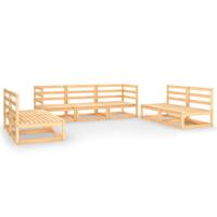 vidaxl 7-tlg. Garten-Lounge-Set Massivholz Kiefer