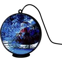 Konstsmide 1560-700 LED-Szenerie Weihnachtsmann mit Schlitten LED Schwarz Timer