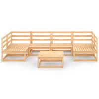 vidaxl 7-tlg. Garten-Lounge-Set Massivholz Kiefer