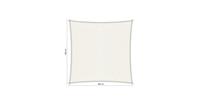 Shadow Comfort Compleet pakket:  vierkant 4x4m Arctic White met RVS Bevestigingsset en buitenreiniger
